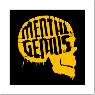 MENTAL GENIUS - Collector yellow edition Posters and Art